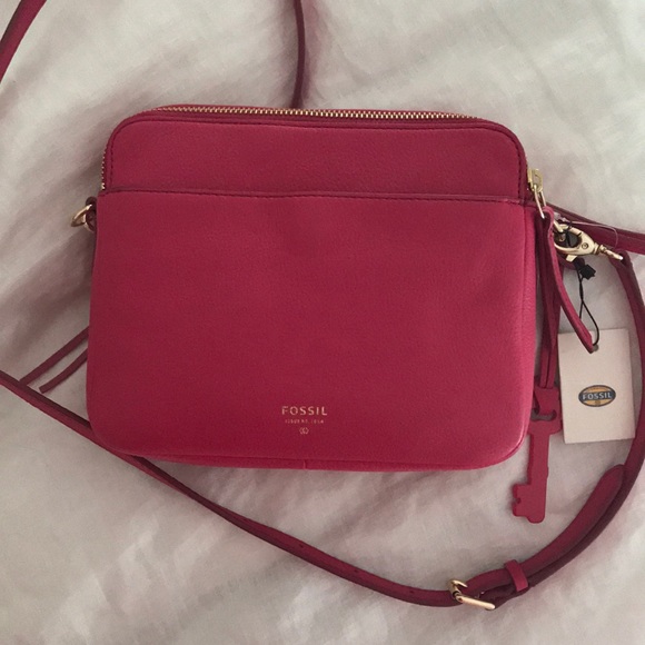 Pink Fossil Crossbody Bag - Picture 2 of 3